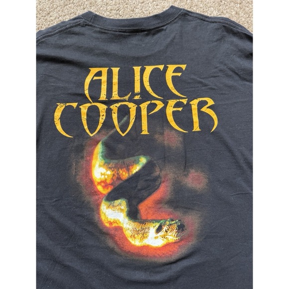 Alice Cooper Snake Double Sided Band T Shirt 2004 XL Rock Metal - Picture 9 of 9